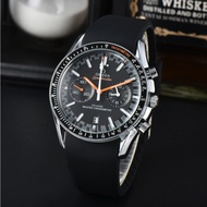 Omega Speedmaster series quartz movement stainless steel case watch Rui 44.25mm men