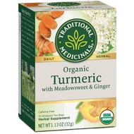 Traditional Medicinals Organic Turmeric with Meadowsweet &amp; Ginger Tea 16 Bags ( 32 G )