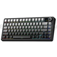 AULA F75 MAX Tri-mode Gaming Mechanical Keyboard with TFT Screen and Knob 81-keys Hot Swap RGB Backl