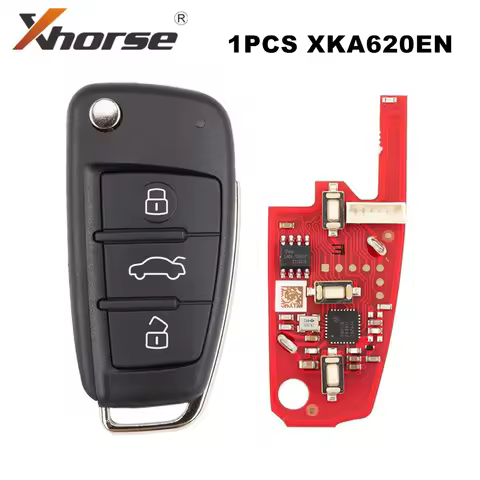 1PCS Xhorse XKA620EN 2nd Generation Remote Key for Audi A6L Q7 Type 3 Buttons
