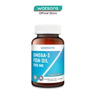 WATSONS Omega-3 Fish Oil Softgel 1000Mg (Support Heart, Brain &amp; Eyes) 90s