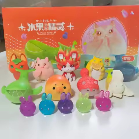 Genuine Fruit Vegetable Fairy Wild Animal Spirit Series Blind Box Mystery Box Kawaii Figurine Deskto