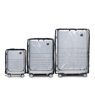HQLUGGAGE ถุงเก็บกระเป๋าเดินทางแบบใส PVC เปิดด้านหน้า
