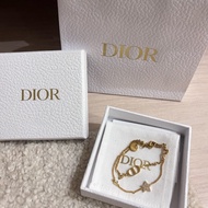 Dior petit cd 迪奧金色星星雙鏈手鏈 迪奧金色