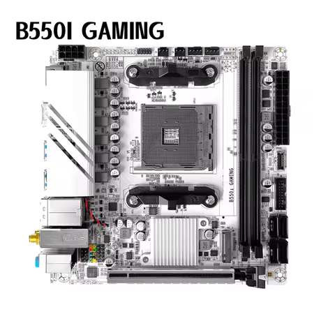 For JGINYUE B550I GAMING Mtherboard 64GB M.2 HDMI DP Socket AM4 DDR4 Mini-ITX 17*17 B550 Mainboad 10