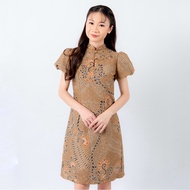 AM BATIK - ELENA DRESS | Batik Dress, Batik Dress for Weddings, Cheongsam Batik, Modern Dress
