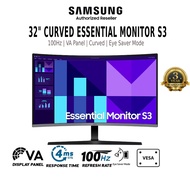 SAMSUNG 100HZ 4MS FHD FreeSync Eye Care Curved Monitor (27") LS27D360GAEXXS & (32") LS32D390GAEXXS
