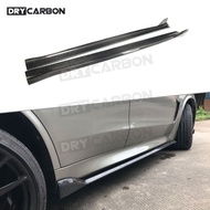 On sale For BMW X5M F85 X6M F86 2015 2016 2017 2018 Carbon Fiber Side Skirts Rocker Panels Body Kit 
