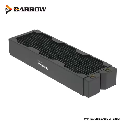 Barrow Triple 3x120mm Copper 60MM Thick Radiator 360MM For Computer Watercooling Loop 120mm Fan Heat