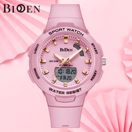 BIDEN Jam Tangan Wanita Original Tahan Air Analog-Digital LED Multi Fungsi Fashion Elegan Cewe Jam