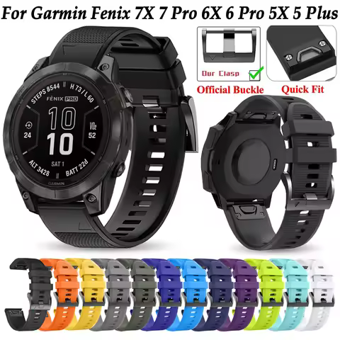 22/26mm Quickfit Watches Bands For Garmin Fenix 7 7X Pro Sapphire Solar 6X 6 Pro 5X 5 Plus Straps Si