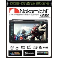 NAKAMICHI NA3600 6.8" WVGA 2-DIN Full HD Touch Panel With Bluetooth/USB/AUX AV Receiver Car Stereo Headunit