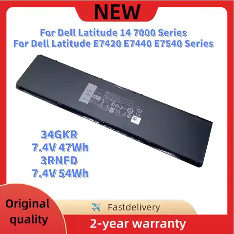 34GKR 47W 3RNFD 54W Laptop Battery For Dell Latitude 14 7000 E7420 E7440 E7450 5K1GW F38HT G0G2M PFX