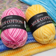 3ply Milk Cotton Yarn 3Ply Knitting Yarn Baby Quality Warm Keeping Thread