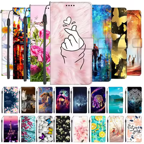 Leather Book Cover For Vivo Y76 5G Luxury Wallet Magnetic Flip Case For Vivo Y36 Y02 Phone Cases Cut