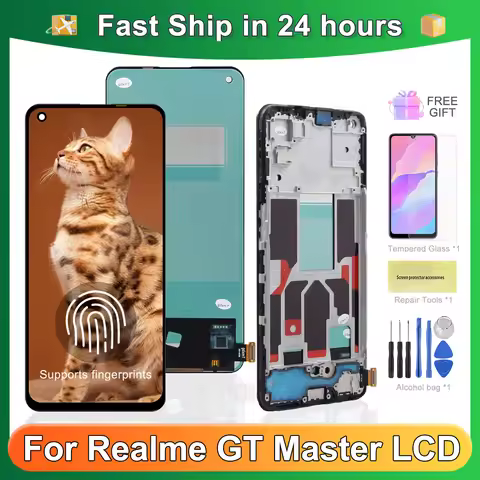 For OPPO Realme GT Master For AMOLED GT Master Edition RMX3363 RMX3360 LCD Display Touch Screen Digi