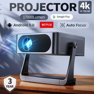 FINTEX C6 Ultra portable projector 4k Auto Focus Innovative 360°Rotating Home Theater Smart Daytime 