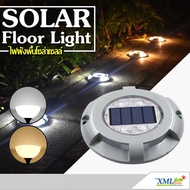 โคมไฟฝังพื้นโซล่าเซลล์ 4 LED (เปิดได้ 2 แสง)