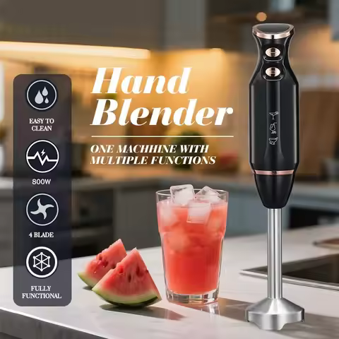 New Portable Handheld Blender Household Multi-function Food Processor Baby Food Processor 220V 800W 