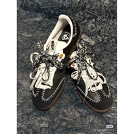 Suitable for Samba Day of the Dead Shoelaces Diy Black White Personalized Shoelaces Af1 Sneakers Lac