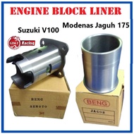 Modenas Jaguh 175 / Suzuki V100 Skuter Cylinder Block Engine Liner Block Sleeve Tukir Blok Sarung Blok Slip Blok