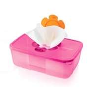 TUPPERWARE (1) 1.5L Pink Tissue Box Container Box