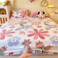 【discount store】Super Warm Bed Sheets Coral Fleece Fitted Bed Sheet for Winter Fluffy Plush Mattress