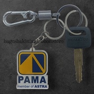 GANTUNGAN Komatsu Key - Komatsu Master Key Set Acrylic Keychain PT PAMA PERSADA NUSANTARA