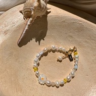 【熱賣】 貝母 雛菊 淡水珍珠手鍊 | Y2K 千禧風 文青