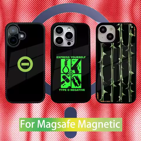 Type O Negative Rock Band Phone Case For iPhone 16,15,14,13,12,11,Pro,Max,Plus,Mini New Magsafe Magn