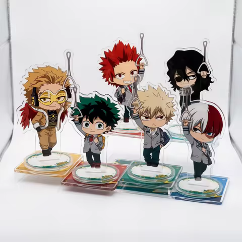 My Hero Academia Bus Version Bakugo 10cm Acrylic Stand Figures keyring Anime Collectible Merchandise