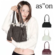 Korea ason Stray Bag Blogger Same Style Underarm Bag Mini Motorcycle Bag Female Large Capacity One-S