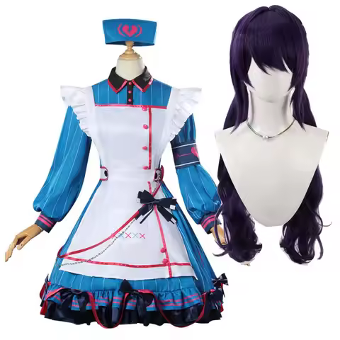 Anime PJSK Asahina Mafuyu Cosplay Terrible Miss Nurse Costume Or Wig