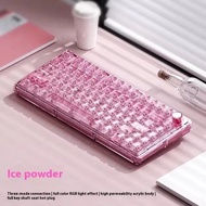 WEIKAV ONE75 75% คีย์บอร์ดแบบกลไกไร้สายโปร่งใสปะเก็น RGB แบบเปลี่ยนได้ด้วยคีย์บอร์ดเล่นเกมที่กำหนดเอ