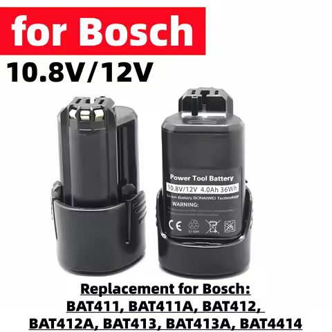 4000Ah 12V/10.8V New for 2025 For Bosch BAT411, BAT411A, BAT412, BAT412A, BAT413, BAT413 Lithium-ion