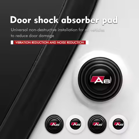 Car Door Silicone Pad Shock Absorbing Pad Shockproof Accessories For Audi A3 A4 A6 A5 A1 A8 Q8 Q2 A7