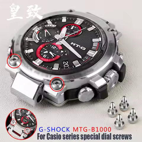 For Casio G-SHOCK MTG-B1000 MTG-B1000BD Watch Case Hexagon Stainless Steel Screw index dial Replacem