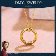 DMY Jewelry Rantai Leher Emas 916/Rantai Leher Viral/Necklace Women/Gold 916 Original Malaysia/Simpl