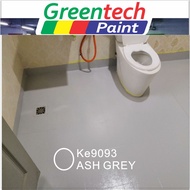KE9093 ASH GREY 1L GREENTECH EPOXY FLOOR PAINT TILES FLOOR PAINT WATERPROOF COATING EPOXY [Include Hardener] GREENTECH