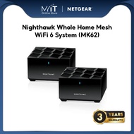 NETGEAR Nighthawk Whole Home Mesh WiFi 6 System (MK62)【3 Years Warranty by NETGEAR】