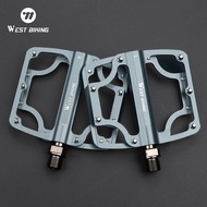 WEST BIKING Bàn Đạp 3 Vòng Bi Kín Bằng Hợp Kim Nhôm Siêu Nhẹ Chống Trượt CNC Bàn Đạp Xe Đạp Xe Đạp L
