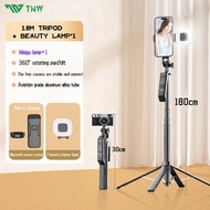 TNW S30 Tripod Selfie Stick 3-in-1 Kaki Empat Wayarles Kawalan Bluetooth 360 °   Pemegang efon Tripo