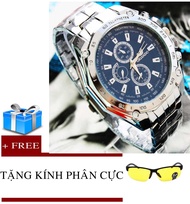[HCM]Đồng hồ nam dây thép không gỉ Orlando OR77 + tặng kính phân cực k21 (vàng)