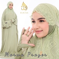 Mukena Terusan Marwa by Elkisa/mukena lace/mukena continuous mukena rayon twill/mukena khadijah/muke