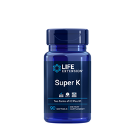 LIFE EXTENSION Super K Plus วิตามิน K2 สองรูปแบบ K1 และ K2 90 ซอฟต์เจล Item#02334