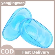 YANGWEN 2Pair/4pcs Blue Clear Color Silicone Ear Cover Hair Dye Shield Protect .