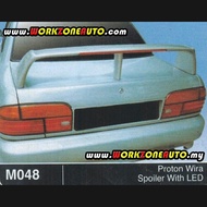 M048 Proton Wira Saloon Fiber Spoiler With LED OEM