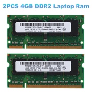 2PCS DDR2 4GB Laptop Ram 800Mhz PC2 6400 SODIMM 2RX8 200 Pins for AMD Laptop Memory