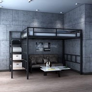 👨‍👩‍👦 [1.75 to 2.5M Height] Queen Loft Bed Elevated Katil Queen Loteng Besi Space Saving Loft Bed Katil Besi Bertingkat