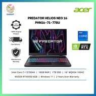 Acer Laptop Predator Helios Neo 16 PHN16-71-778U 16" WUXGA 165Hz Gaming ( I7-13700HX, 16GB, 1TB SSD,